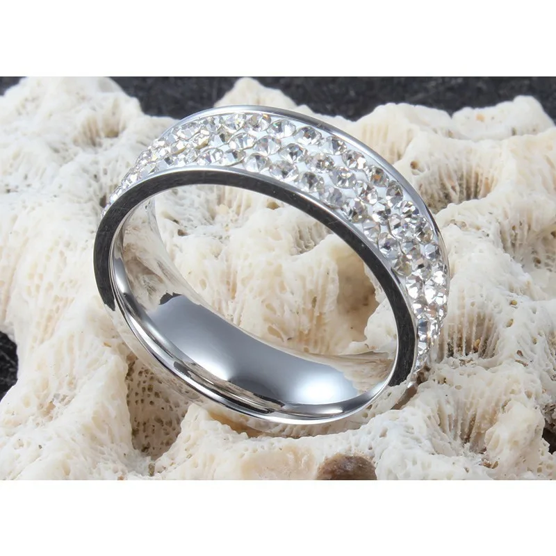 Vnox, обручальные кольца для женщин, 7 мм, нержавеющая сталь, никогда не выцветает, серебряный цвет, обещают любовь, подарки для нее, Анель, Союз