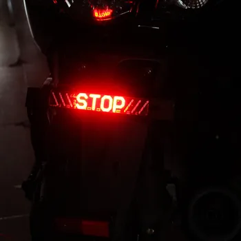 

1pc LED Motorcycle Light Flash STOP Moto Indicator Lamp Brake Turn Signal Driving Taillight 12V Universal Warning Day Light