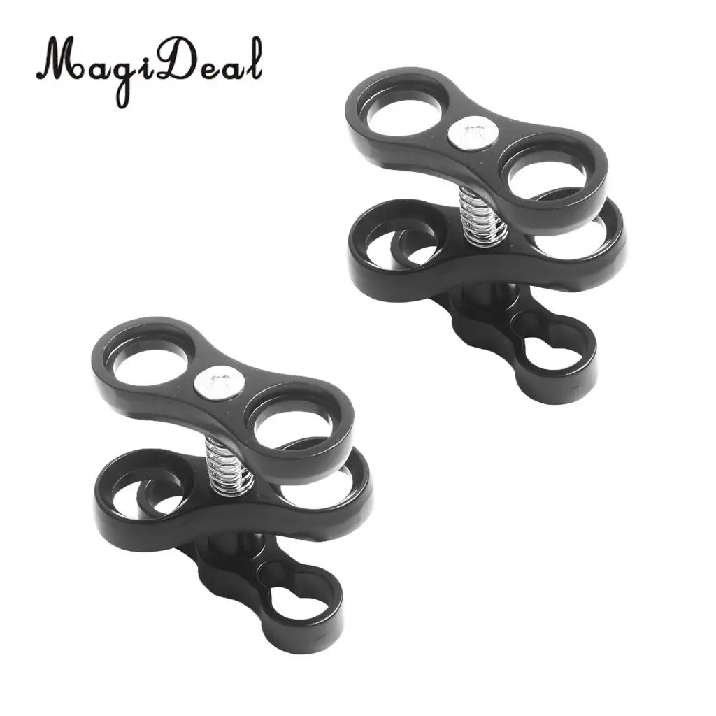Diving Butterfly Clip Ball Joint Connector Arm Clamp Mount for Underwater Camera 