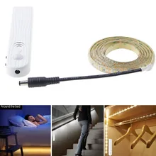 DCOO Wireless 1M 2M 3M LED Strip Lights Battery Powered Motion Sensor For Bedroom Lights Closet Light Wardrobe Cabinet Stairs