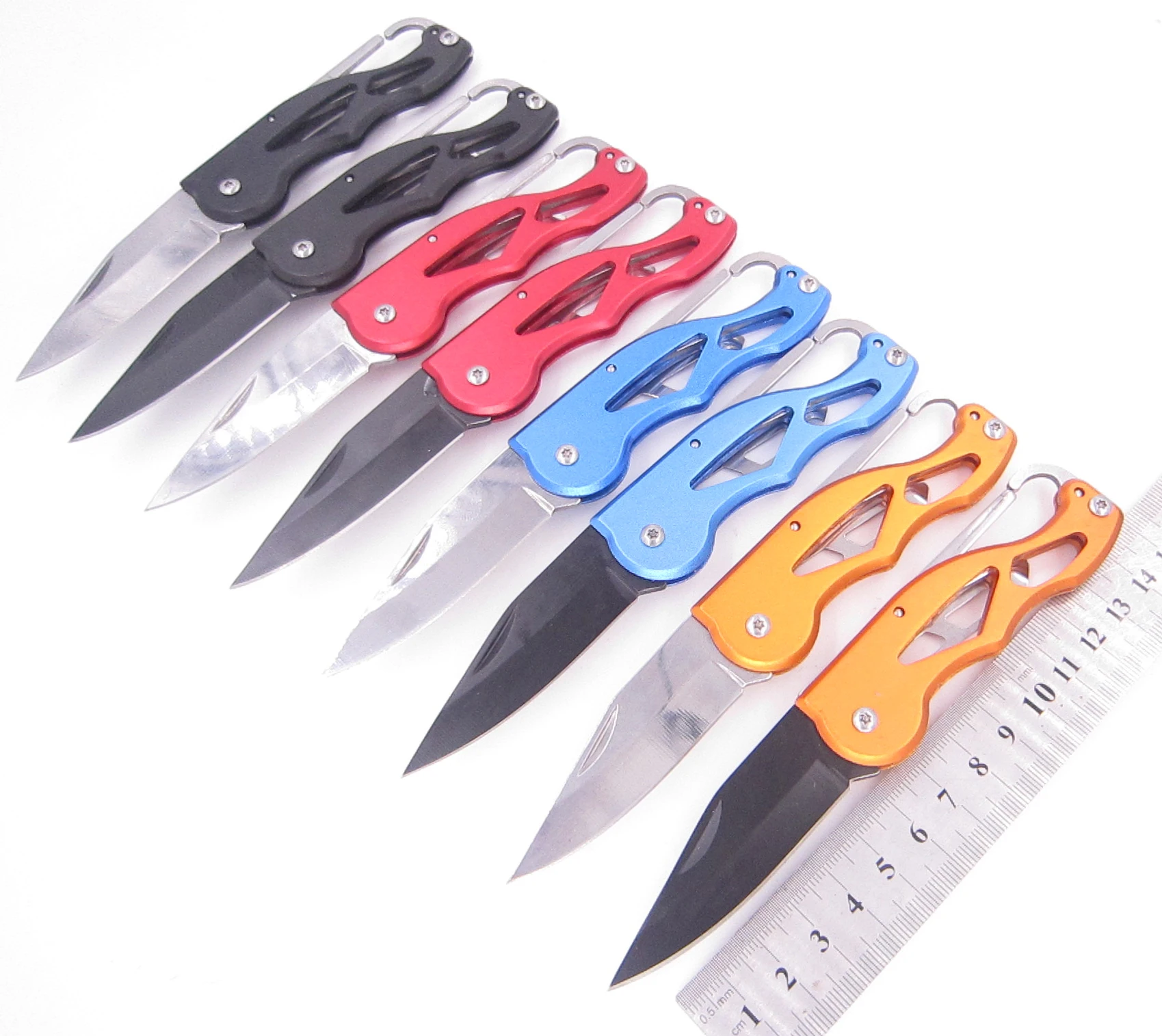 

Fold Pare survive parcel Blade tool peeler camp sharp Carabiner fruit Box Open multi Package peel Pocket Knife outdoor razor