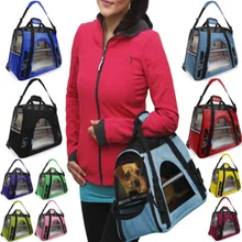 Стиль Pet Carrier с мягкой стороной большая кошка собака удобная сумка с короткими ручками для путешествий авиакомпания одобрена