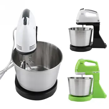Hot 230v Electric Food Mixer Table Stand Cake Dough Mixer Handheld Egg Beater Blender Baking Whipping Cream Machine 7 Speed
