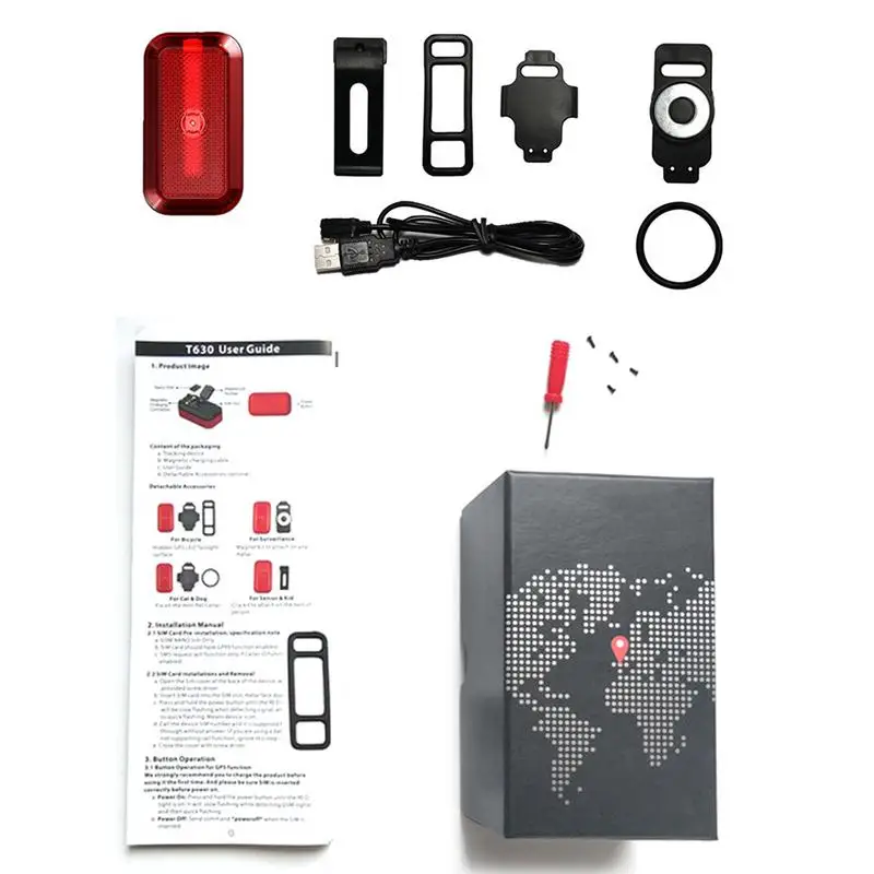 

New T630 Mini GPS Tracker For Dog Children Pets Motorcycle Kids Bikes Waterproof Tracking Locator Standby 7 Days For Andriod