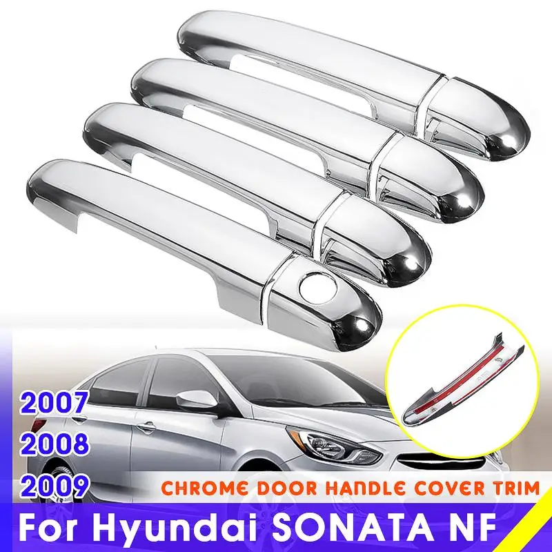 8 шт. хромированные автомобильные дверные ручки для hyundai SONATA NF Elantra Avega для Dodge 2007 2008 2009 внешние дверные ручки