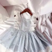 Коллекция года, летнее кружевное платье принцессы для девочек в Испании, в винтажном стиле испанское платье для девочек платья для маленьких девочек Хлопковое качественное милое платье для отпуска