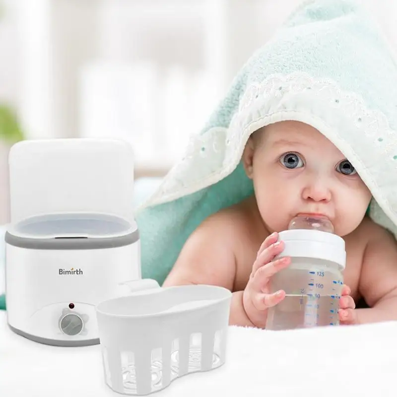 Детский двойной подогреватель для бутылочек, многофункциональный паровой стерилизатор для молока и еды, термостат для дезинфекции теплого молока, многофункциональный нагреватель