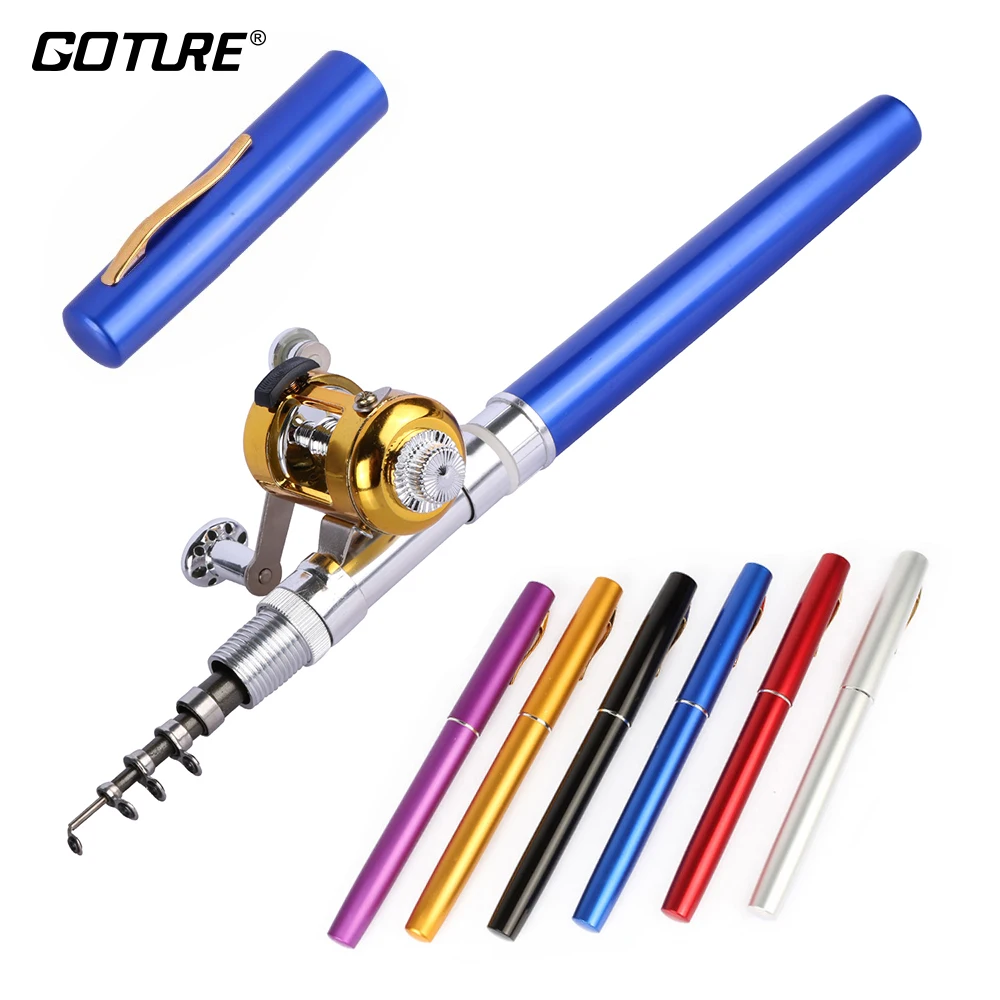 Goture Mini Telescopic Fishing Rod Combo Lightweight Portable Pocket