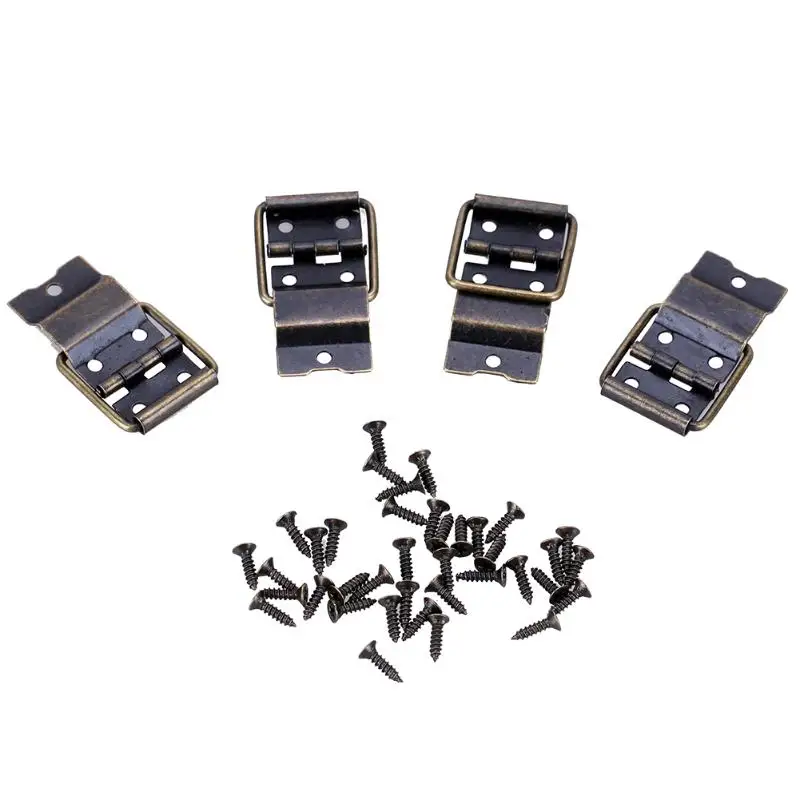 10pcs/set Antique Bronze Furniture Door Cabinet Jewelry Box Hinges Household DIY Decorative Box Accessories 10pcs/set Antique Bronze Furniture Door Cabinet Jewelry Box Hinges Household DIY Decorative Box Accessories