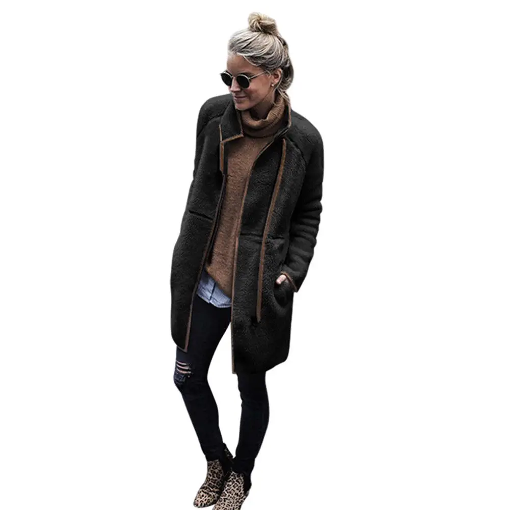ZANZEA 2018 Winter Warm Women Padded Bomber Jacket Stand