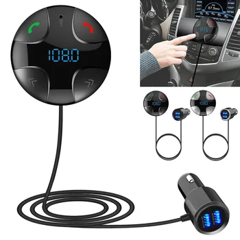 

Wireless Car FM Transmitter MP3 Player &USB Charger Bluetooth Car Kit 4.2 Handsfree FM Transmitter A2DP Kit Dual USB Car Charger