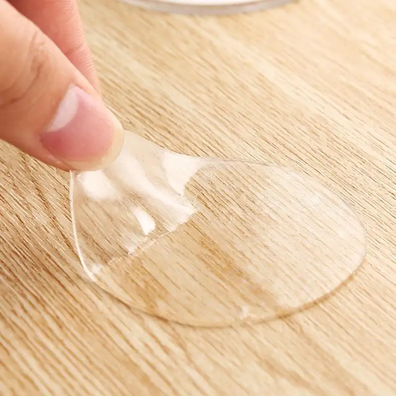 

6cm Circle Double Sided Tape Strong silicone Adhesive Clear No Trace Hook Tapes