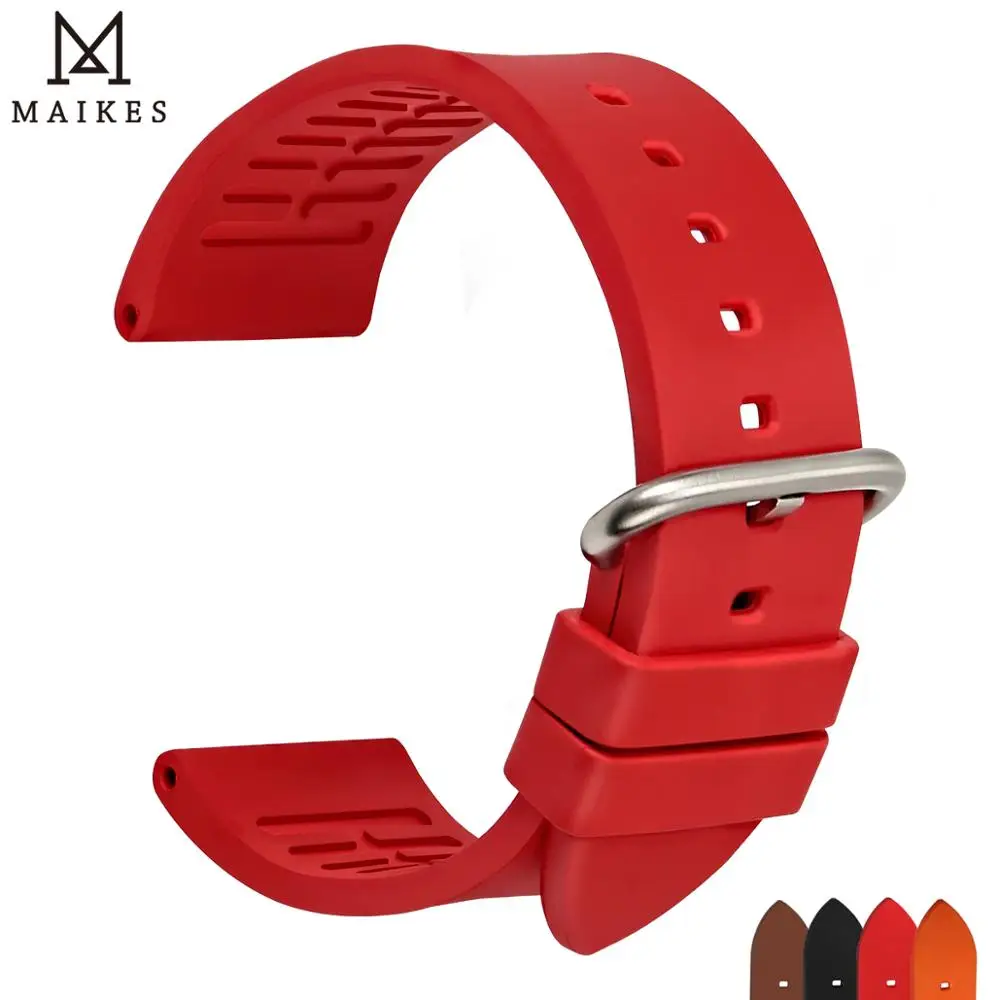 Ремешок резиновый для наручных часов 20 24 мм|sport watchband|band 22mm24mm rubber strap |
