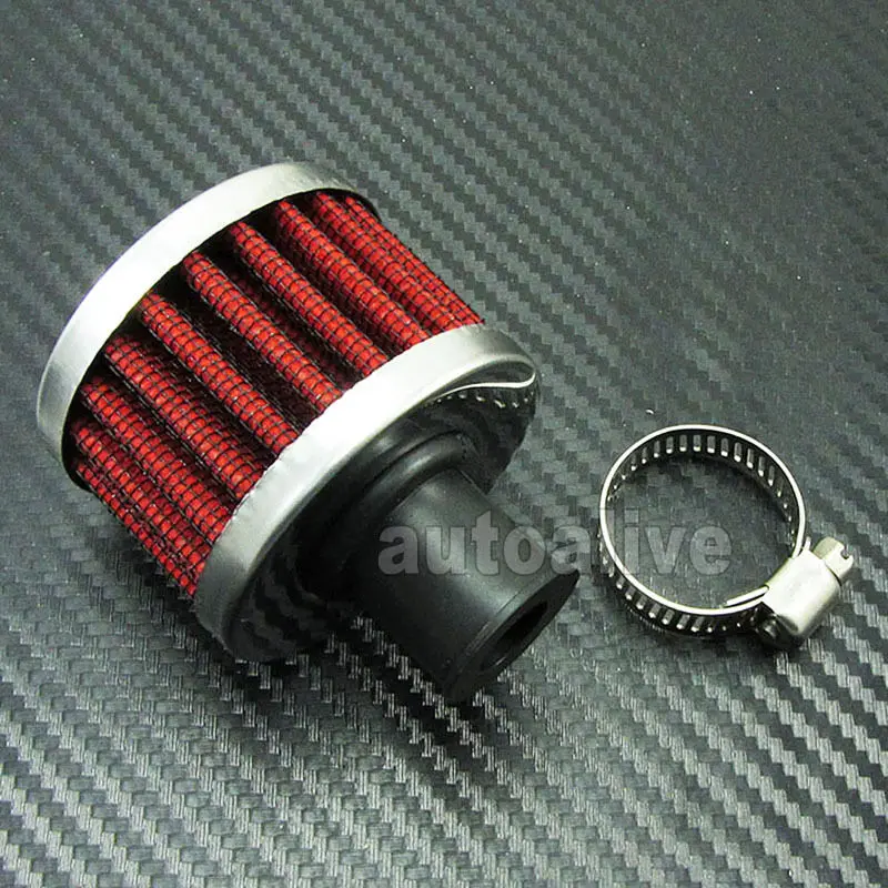 

12mm Diameter Mini Cold Air Intake Filter Turbo Vent Pipe Crankcase Breather Replacement