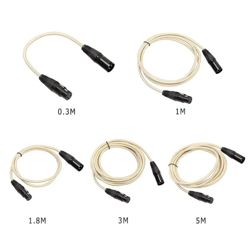 Микрофон аудио кабель 3Pin XLR папа к женскому Удлинительный провод для миксера