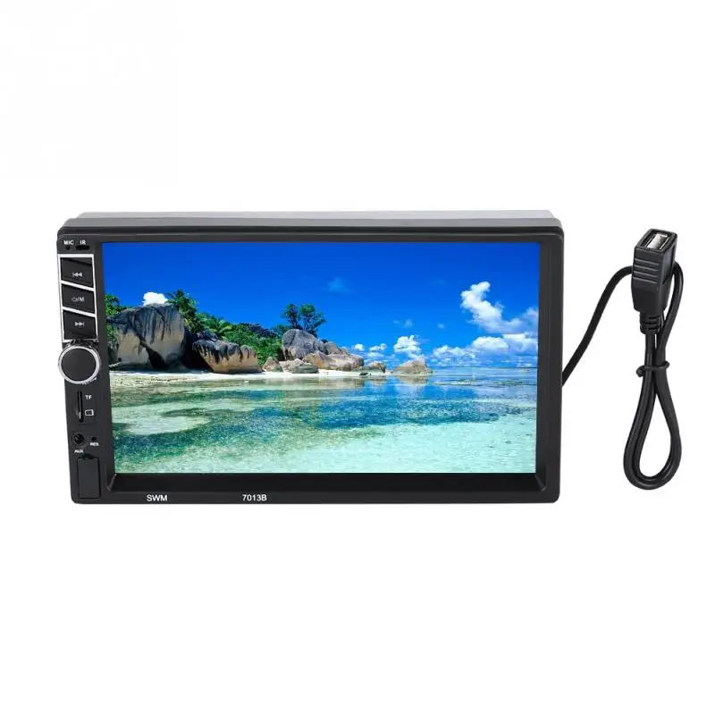 7 дюймов Большой Экран HD Автомобильный Bluetooth MP5 MP3 плеер Сенсорный экран Автомобильный мультимедийный MP5-7013B
