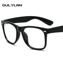 Oulylan, синий светильник, блокирующие очки для мужчин, компьютерные очки, Ретро стиль, негабаритная оправа для очков, для женщин, оптические очки