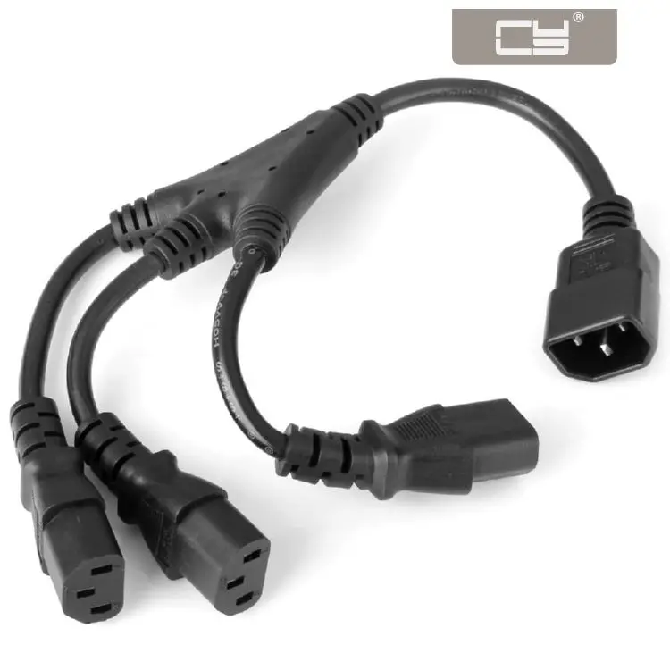 

CYDZ IEC C14 Male to 3 Three C13 Female Y Type Splitter Extension Cable 20cm