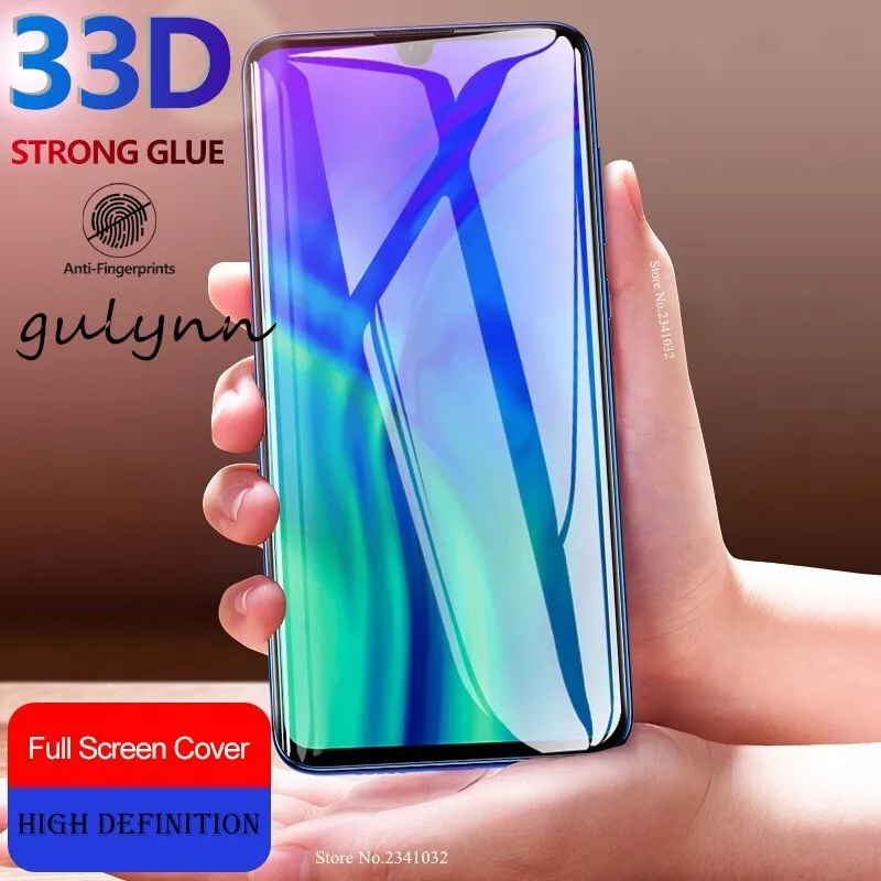 

33D Full Cover Tempered Glass For Huawei P20 P30 Lite Honor 8X 8A 8C Pro 7X Screen Protector For Nova 4E 3i P Smart Glass Film