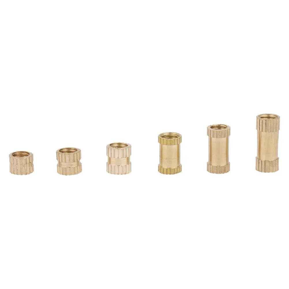 

t-slot nut M4 Brass Cylinder Knurled Round Molded-in Insert Embedded Nuts nut for wood