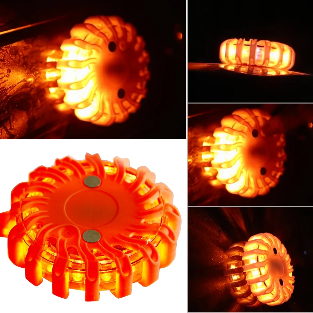 Перезаряжаемые светодиодный придорожные вспышек Предупреждение мигает безопасности аварийное 100-240 V