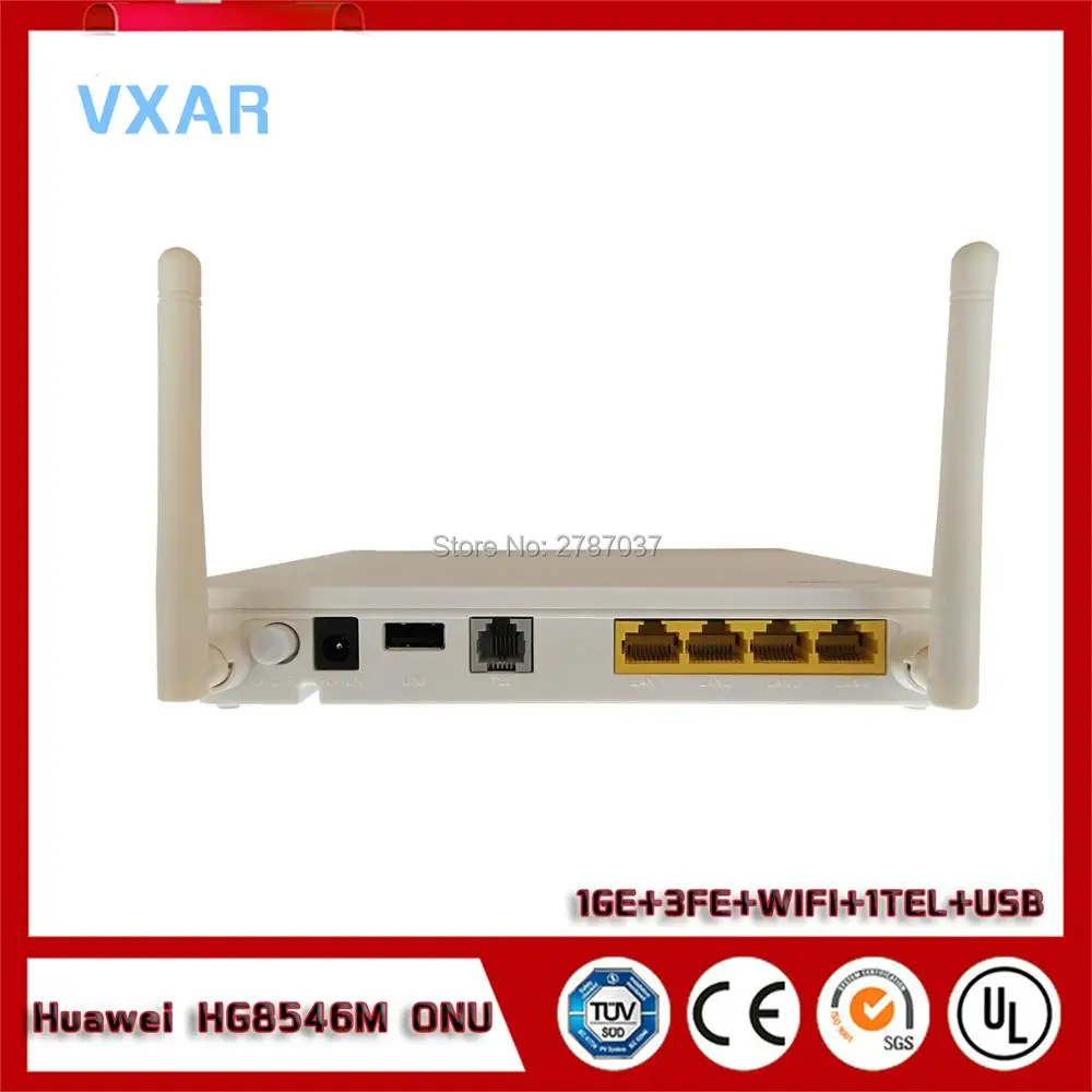 Оригинальный Hua wei GPON ONU 1GE + 3FE + горшки + wifi ont hg8546m