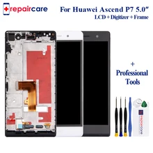With Free Tools 5 inch 1920x1080 Display For HUAWEI P7 LCD Ascend P7 Touch Screen Digitizer Assembly With Frame With Free Tools 5 inch 1920x1080 Display For HUAWEI P7 LCD Ascend P7 Touch Screen Digitizer Assembly With Frame