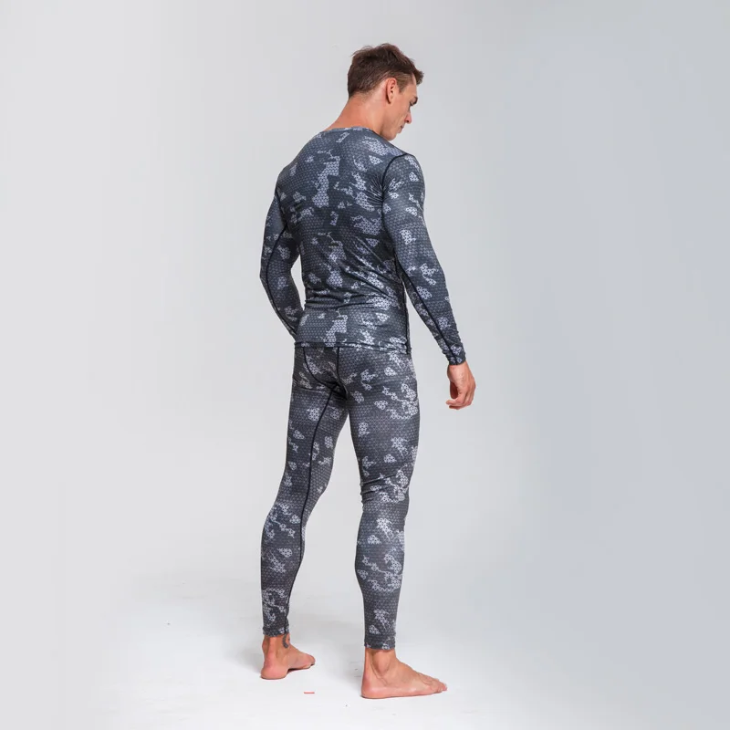 Ski Underwear Set Winter Thermal Underwear Compression Clothing Running Suit Men Thermal Fitness Training Suit