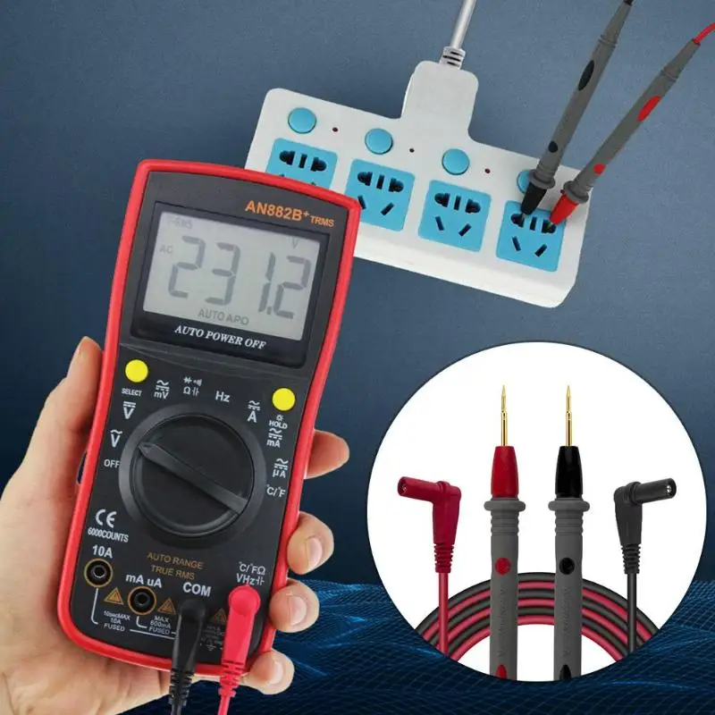 

1 Pair 1000V 20A Needle Tip Probe for Universal Digital Multimeter Pens Ammeter Test Cord Practical Multi Meter Test Pen