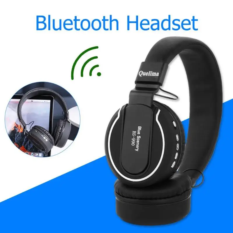 

Bluetooth Wireless Foldable Game Headset for PS4 Mac phone Computer Foldable Gaming Headset Headphone Support FM TF
