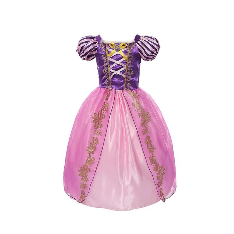 Детское платье для девочек, летняя одежда, вечерние платья принцессы Софии, Белоснежки, маскарадный костюм Рапунцель, Спящей Красавицы, костюм на Хэллоуин