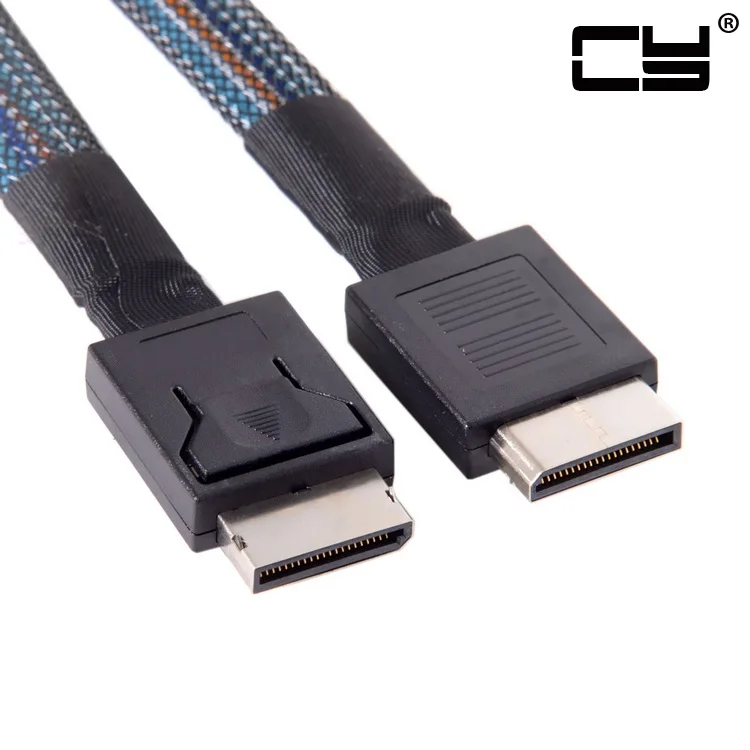 

OCuLink SFF-8611 to OCuLink PCIe PCI-Express SFF-8611 4i SSD Data Active Extending Cable 50cm