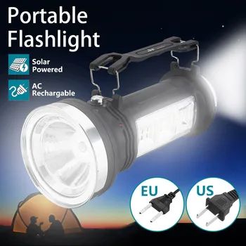 

Smuxi Solar Power Portable LED Lantern Flashlight Outdoor LED Rechargeable Flashlight Hanging Lantern For Searching Camping