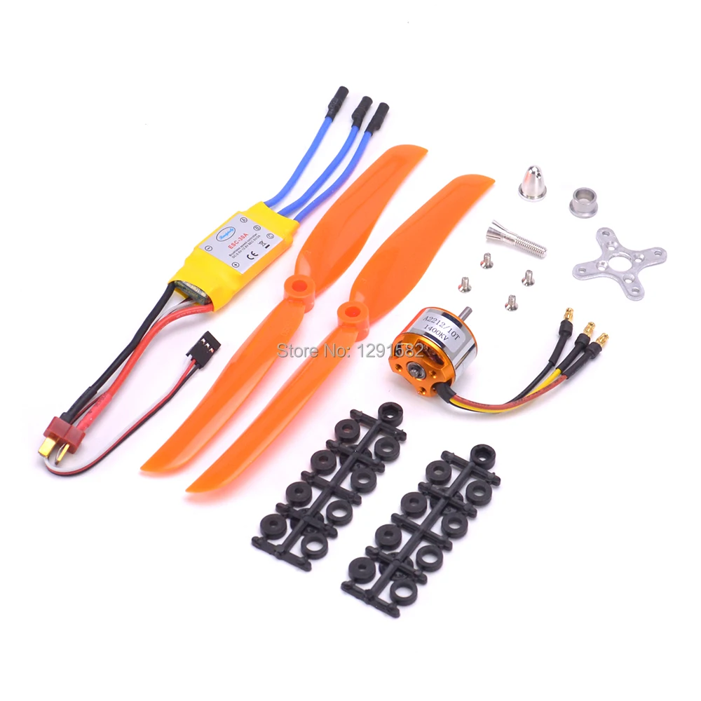 A2212 2212 1400KV бесщеточный двигатель 30A ESC моторное крепление 8060 пропеллер SG90 9G микро