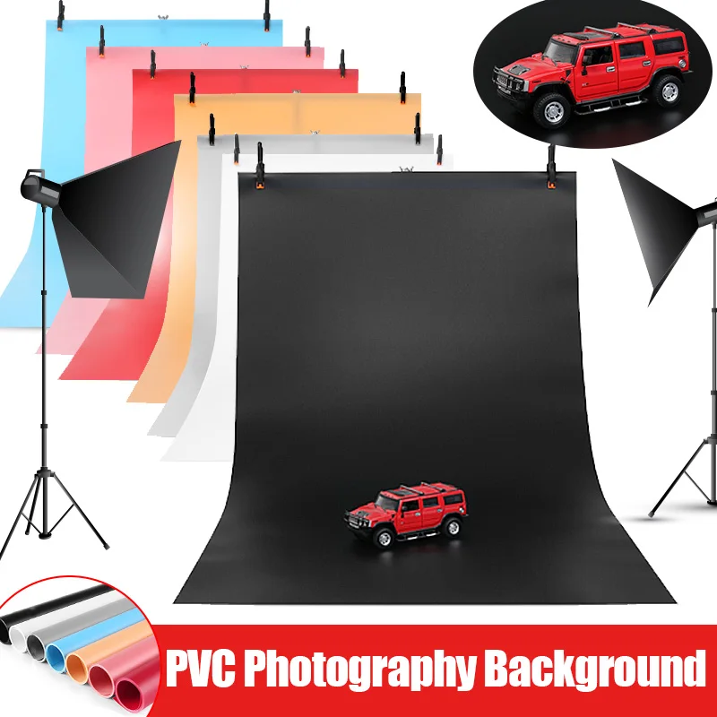 

70x140cm PVC Photography Background Solid Color Matte Backdrop Photo Studio Washable Dustproof Backgrounds