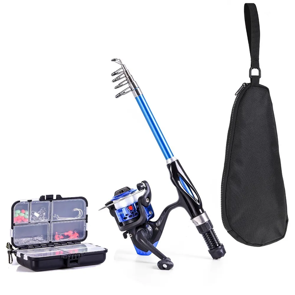 Blusea الصيد قضيب بكرة كومبو يشبع عدة Blusea الصيد قضيب بكرة كومبو يشبع عدة