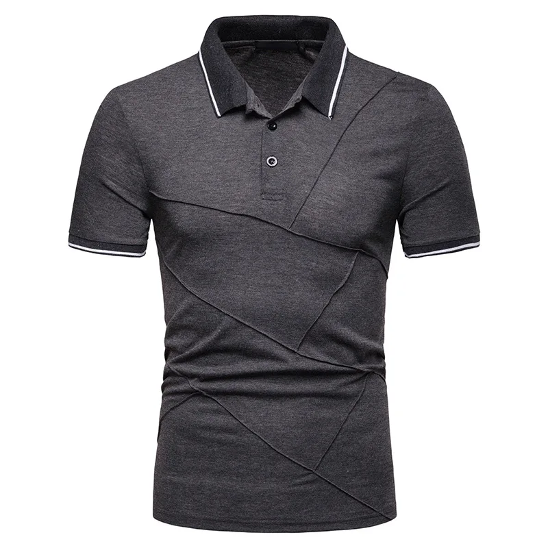 

2019 New Polo Shirts For Men Summer Men's Polo Shirt Short Sleeve Casual Solid Color Male Shirt Mens Polo Shirts S-XXL