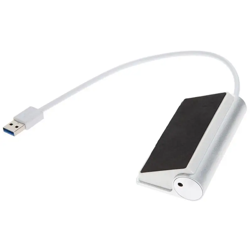 Высокоскоростной 4 порта USB 3 0 Портативный Алюминиевый хаб разветвитель адаптер