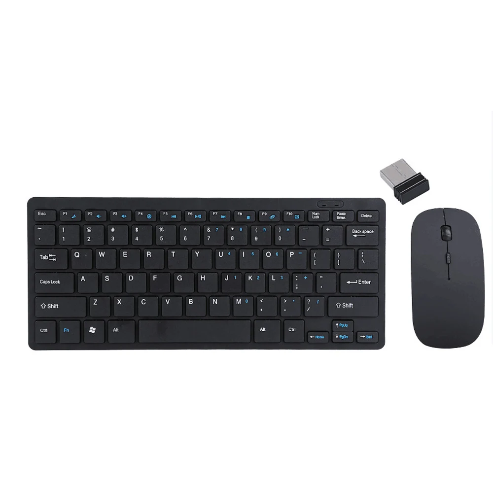 

Ultra Thin Mini 2.4GHz Wireless Keyboard and Wireless Mouse Mice Kit Combo Set Mini Keyboard Mouse for Gaming Work Mouse