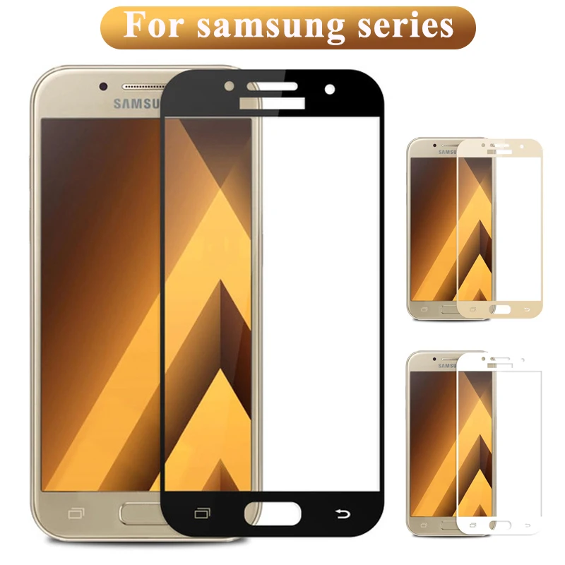 

Tempered Glass on the For Samsung Galaxy J3 J5 J7 A3 A5 A7 2017 2016 J2 Prime J A 2 3 5 7 Screen Protector Protective Cover Film