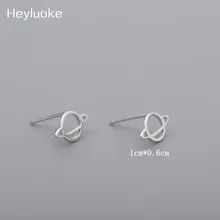 Новинка Oorbellen 925 серьги стерлинговые полые планеты и земли шпильки для женщин Мода Стиль Девушка Стерлинговое Серебро-ювелирные изделия