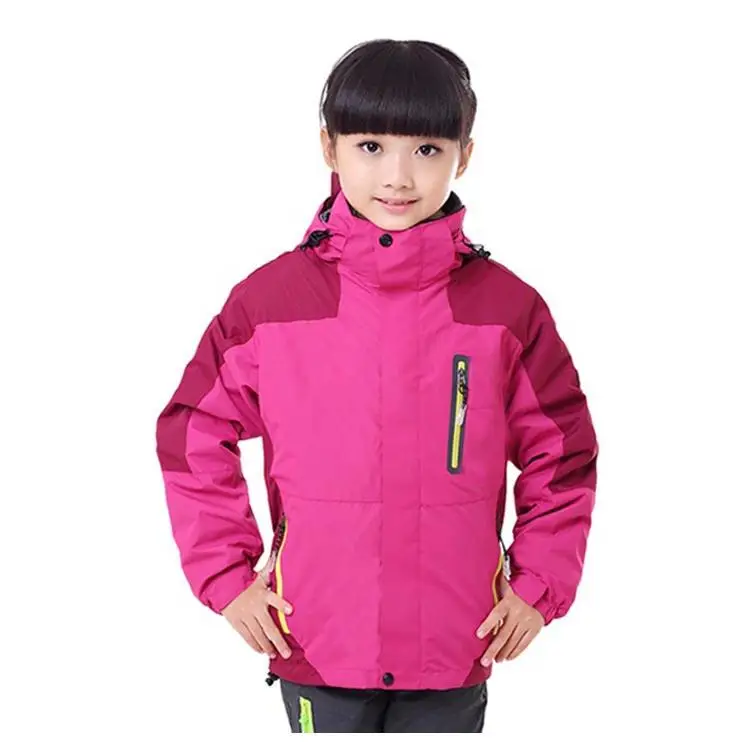 

Winter Children Climbing Hiking Jackets 2 in 1 Warm Fleece Skiing Coat Kids Boys Girls Waterproof Windbreaker Jackets