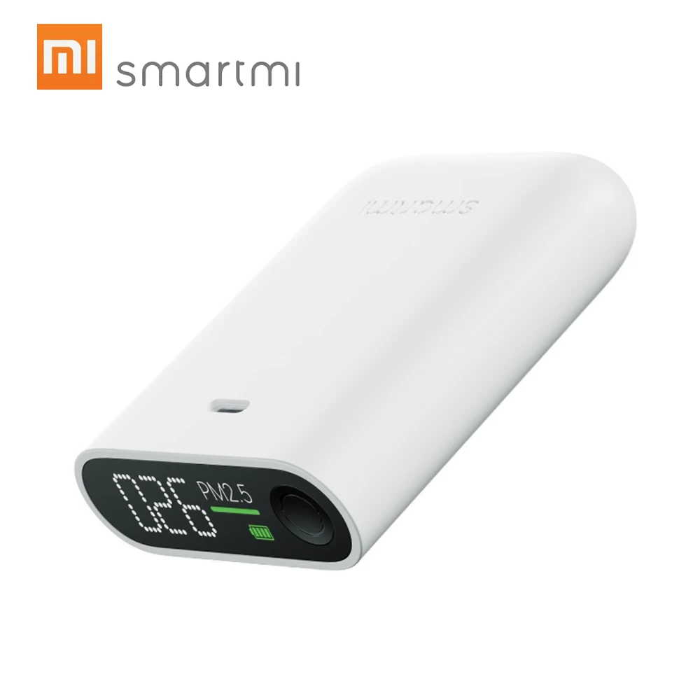 

Xiaomi Smartmi PM2.5 Detector Mini Sensitive Air Quality Tester For Home Office LED Screen Mi Portable PM2.5 Monitor Sensor