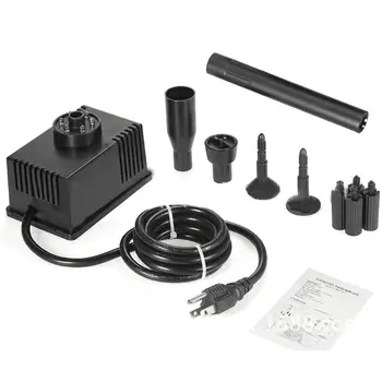 

LanLan Outdoor Fountain Water Pump with LED Light Submersible Pump with 3 Spray Nozzle for Aquarium Fish Tank Pond Hydroponics