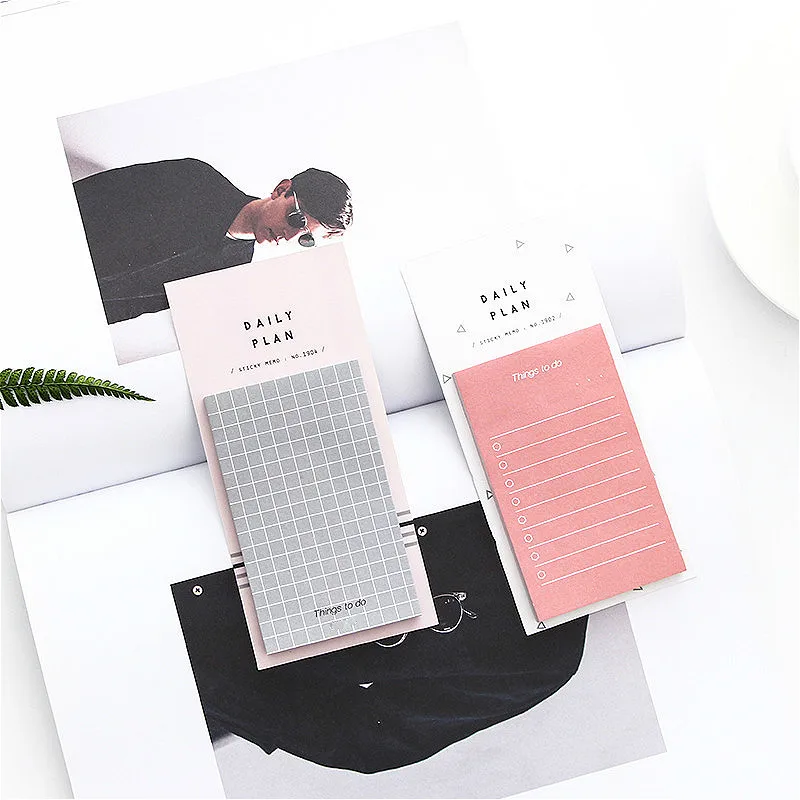 

50 Sheets Daily Label Sticky Notes Scrapbooking To Do List Memo Padd Schedule Index w16 Student Supply School Creative Cute Kids