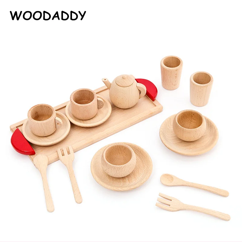 Деревянный чайный набор WOODADDY из бука деревянные игрушки для детей ложка
