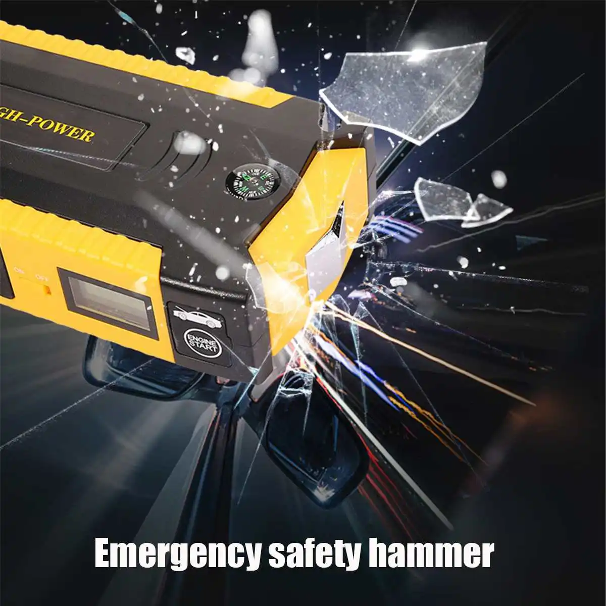 89800mAh Diesels Car Jump Starter Booster 4USB SOS Emergency Charger Battery Multifunction Power Bank for Diesels Car Vehicle