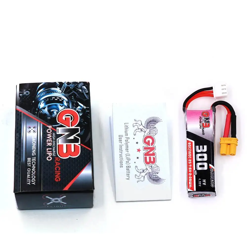 1 шт./4 шт. Gaoneng 7 6 В 300 мАч 80C/160C 2S HV 4 35 V XT30 Lipo батарея для BETAFPV Whoop Quadcopter RC модели