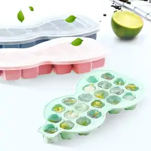 10 сетка форма тыквы Силиконовый поднос для льда домашний самодельный лед коробка с крышкой милая форма Плесень Для льда DIY инструмент для приготовления мороженного