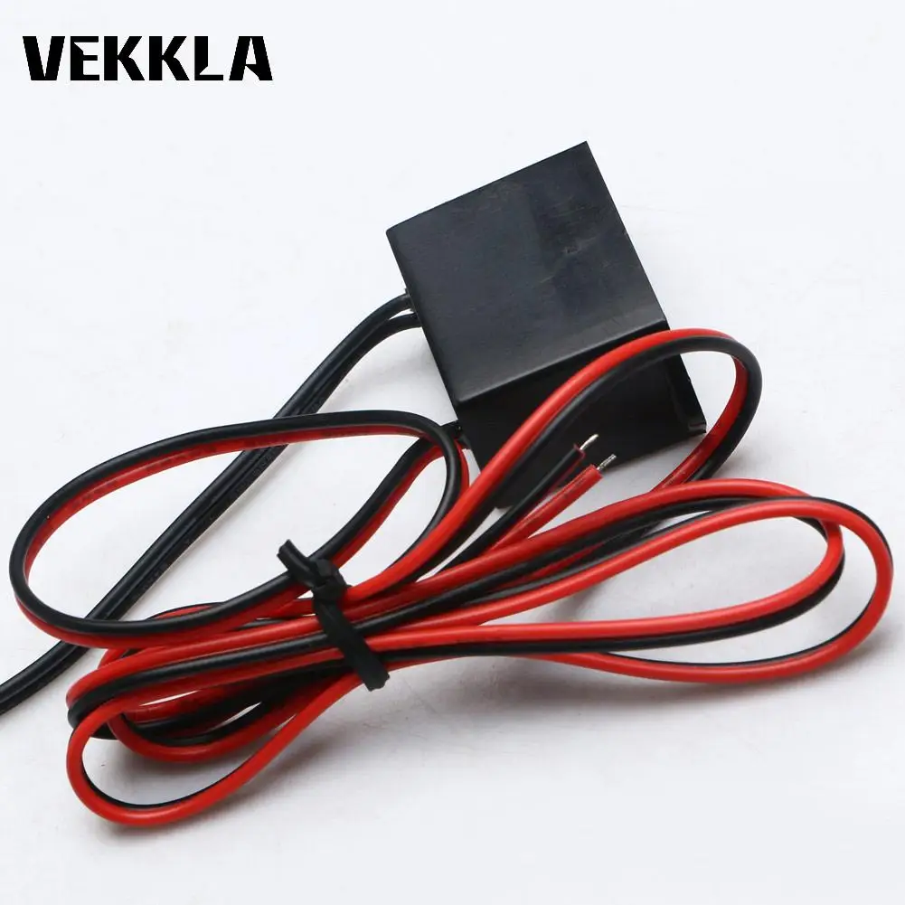

Mini DC12V 1-5M EL Wire Cable Neon Glow Strip Light Power Driver Inverter
